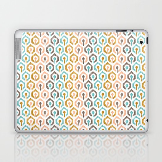 Honeycomb IKAT - Ivory Laptop & iPad Skin