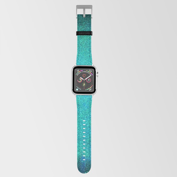 Turquoise Blue Glitter Apple Watch Band