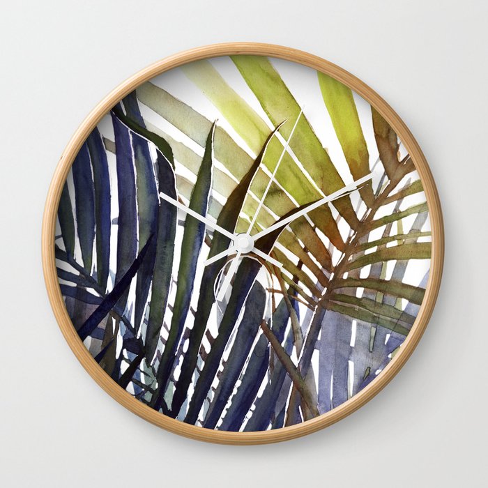 Arecaceae - household jungle #3 Wall Clock