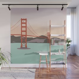 Waves under the Golden Gate Bridge, San Francisco, California Wall Mural