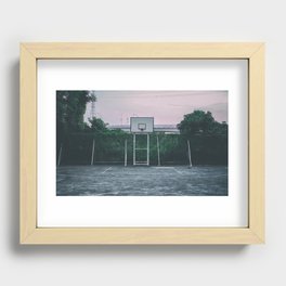 Basketball court Recessed Framed Print