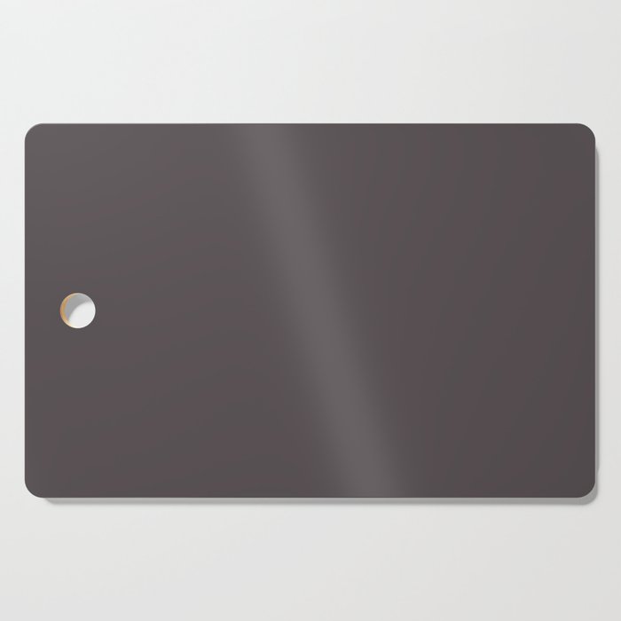 Deep Dark Monarch Gray - Grey Solid Color Pairs PPG Black Elegance PPG1004-7 Cutting Board