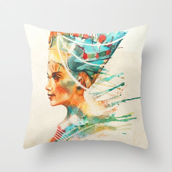 Nefertiti Throw Pillow