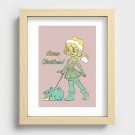 merry Christmas! Recessed Framed Print