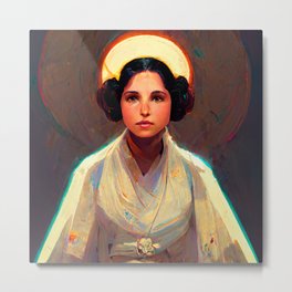 Leia Organa  Metal Print | Leia, Princess, Galaxy, Digital, Leiaorgana, Force, Beauty, Princessleia, Universe, Starwars 