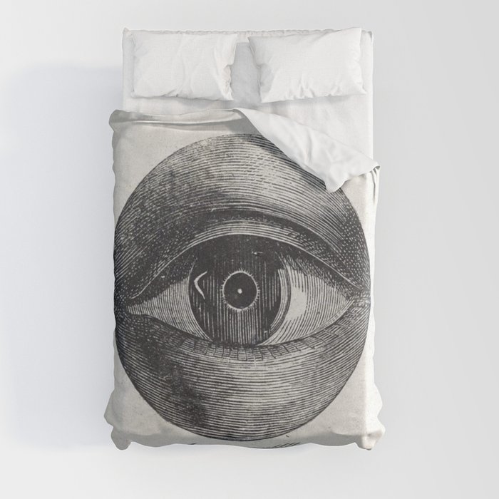 Eye Menselijk oog met een afwijking print Isaac Weissenbruch Duvet Cover