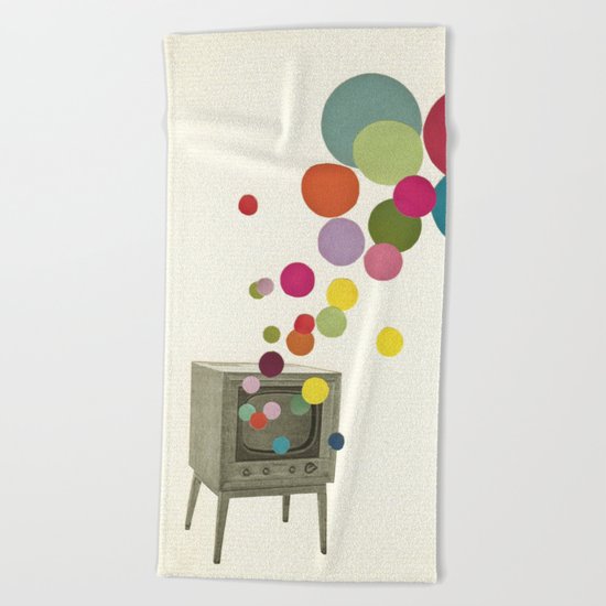 Colour Television Beach Towel