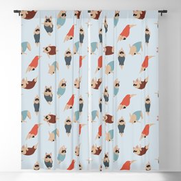 Frenchie Swimmer Blackout Curtain