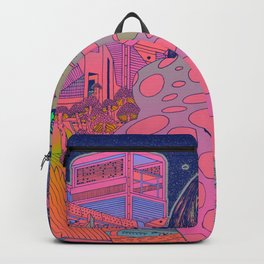 Solar Exudus Vaporwave Backpack | Drawing, Planets, Ink, Stars, Solar, Space, Universe, Colours, Anime, Sci-Fi 