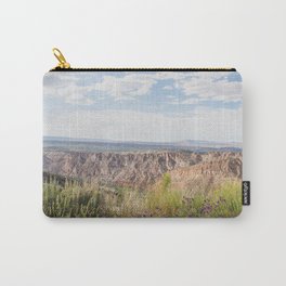 Wildflowers and Sandstone - Utah Landscape Photography Carry-All Pouch | Digital, Utahlandscape, Summer, Lodge, Western, Travelphotography, Color, Landscape, West, Naturephotography 