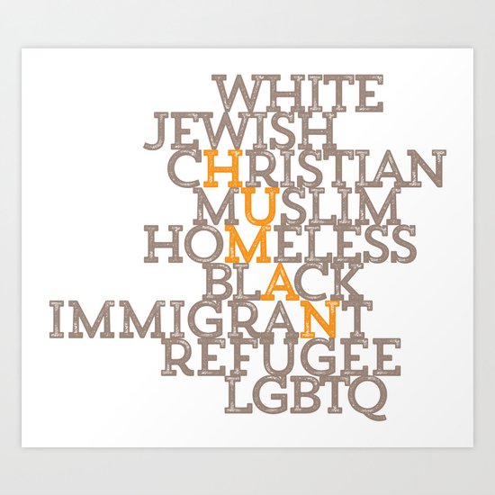 Just Human Art Print