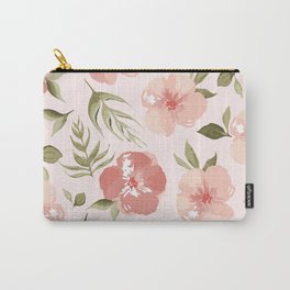 Watercolor Spring Flowers Carry-All Pouch