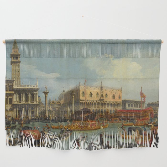 Canaletto Bucentaur's return to the pier by the Palazzo Ducale Wall Hanging