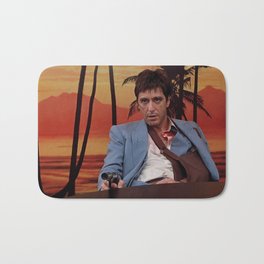 Al Pacino, Scarface 1983 Bath Mat | Usa, Cuban, Movies, Digital, Mafia, Scarface, 80S, Oil, Painting, Alpacino 
