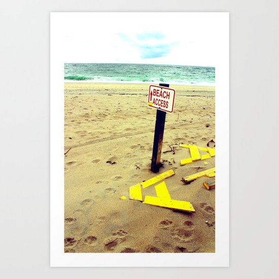 Beach Access Art Print