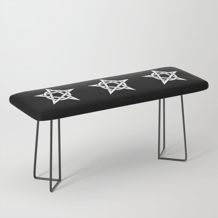 Pentagram in Black and White Bench