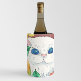 Minhwa: Cat in the Peony Bush E Type Wine Chiller