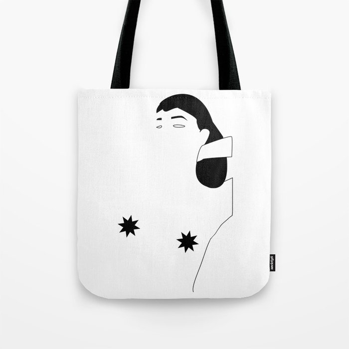Linear girl in a Linear world Tote Bag