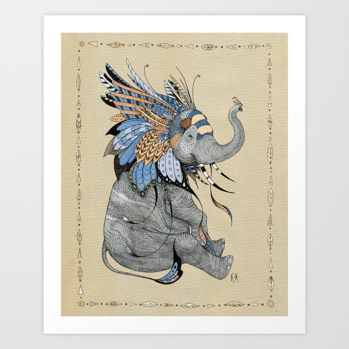 Hybrid Elephant Art Print