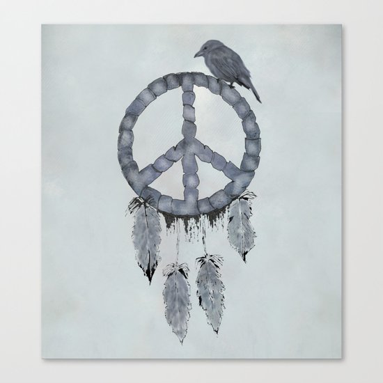 A dreamcatcher for peace Canvas Print