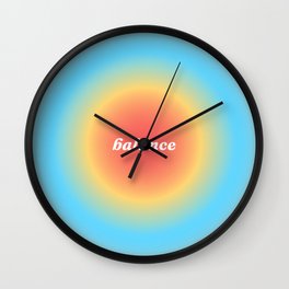 Balance gradient background Wall Clock