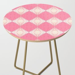 Diamond Tragedy Pink Side Table