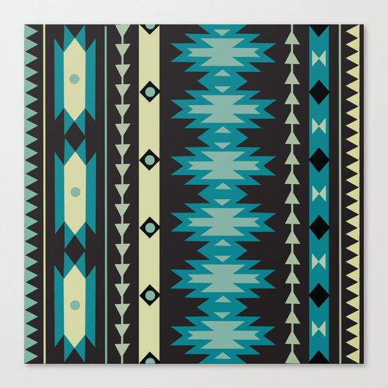 American Native Pattern No. 40 Canvas Print