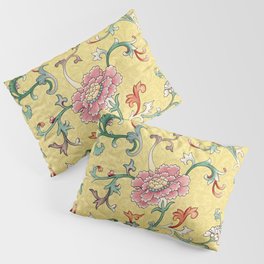 Chinese Floral Pattern 9 Pillow Sham