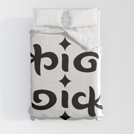ambigram Big Dick Duvet Cover