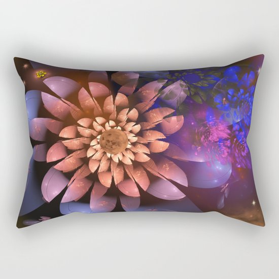 Cosmic flowers in universe Rectangular Pillow