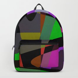uncertainty Backpack | Abstract, Painting, Lavender, Digital, Pink, Green, Blue 