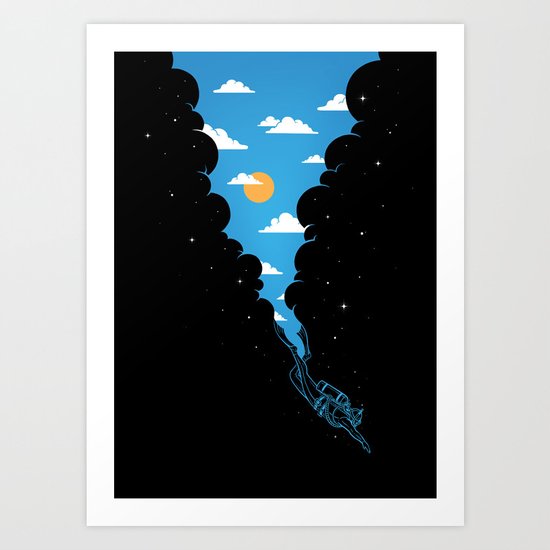 Skydiver Art Print