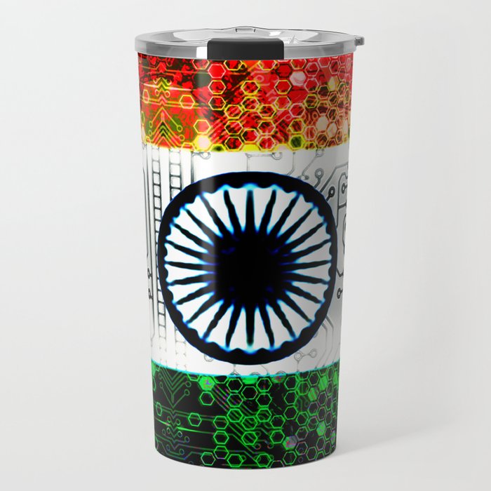 circuit board india (flag) Travel Mug