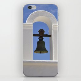 Spain Photography - Church Bell Under The Blue Sky iPhone Skin