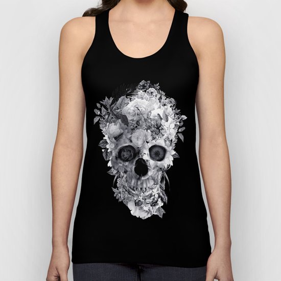 Skull BW Unisex Tank Top