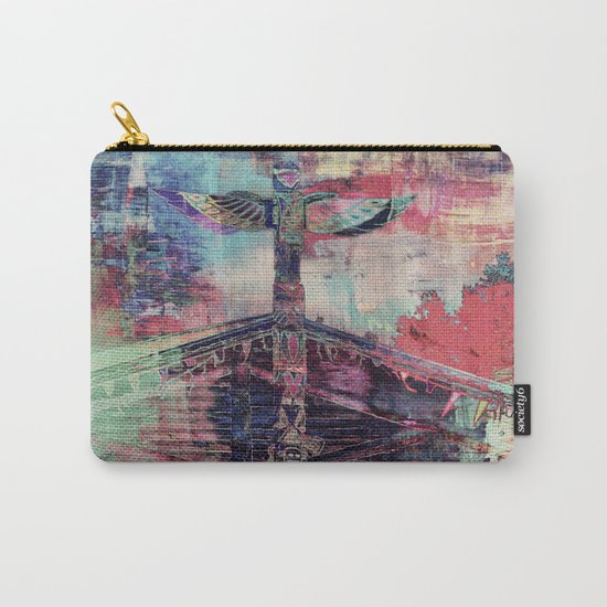 Totem Cabin Abstract - Multi Carry-All Pouch