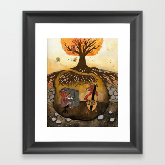 Fox Jam Framed Art Print