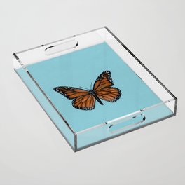 Monarch Butterfly Painting Acrylic Tray
