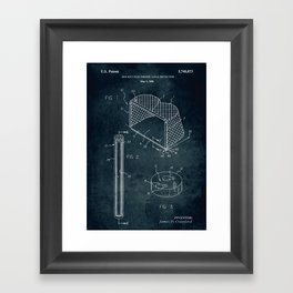 1998 - Hockey electronic goal detector patent art Framed Art Print