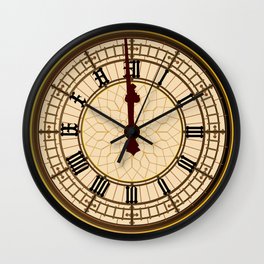 Big Ben Midnight Clock Face Wall Clock | Concept, London, Belltower, Vector, Digital, Bigben, Illustration, Graphicdesign, Face, Clock 
