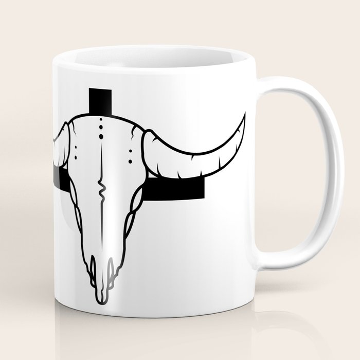 Desert Skull Cross Coffee Mug By Montanatayler Society6