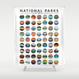 US National Parks Shower Curtain