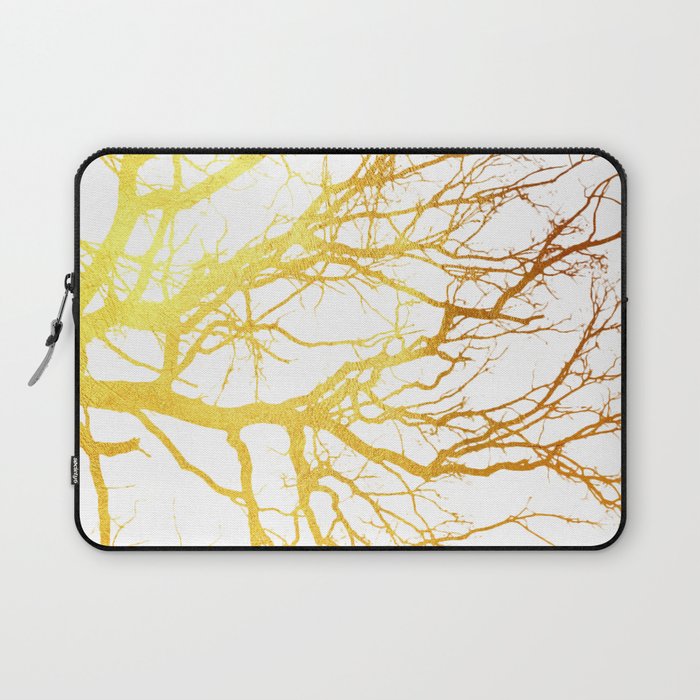 Gold Branches Laptop Sleeve