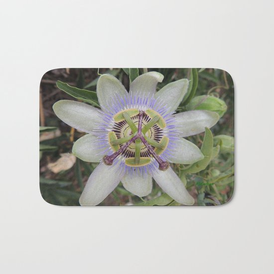 Passion Flower Blossom Bath Mat