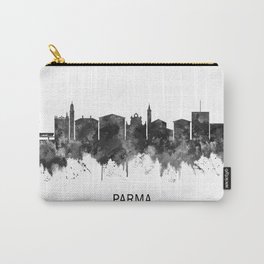Parma Italy Skyline BW Carry-All Pouch | Watercolor, Parma, Landmarks, Downtown, Emilia Romagna, Abstract, City, Art, Cityscape, Urban 