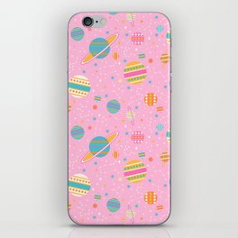 Geometric Space - Pink iPhone Skin