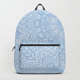 Baby Blue Boho Mandala Backpack