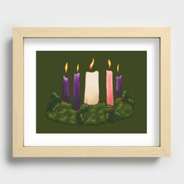 Advent Wreath Recessed Framed Print