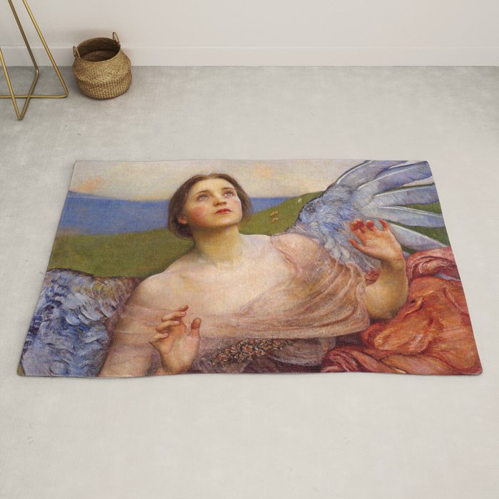The Sense Of Sight Beautiful Angel Rug By Glimmersmith Society6