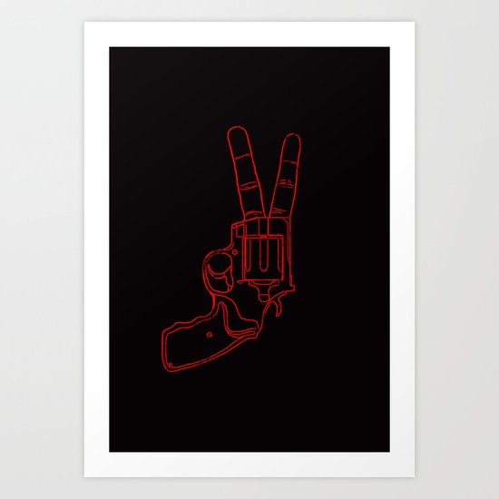 Peace Bang Art Print
